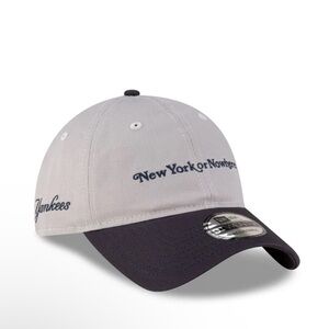 New York or Nowhere Gray Wordmark 9TWENTY Adjustable Hat